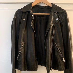 Madewell Washed Leather Motorcycle Jacket